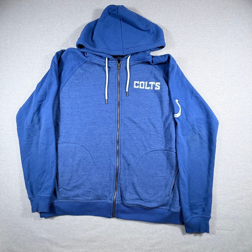 Darius Rucker Indianapolis Colts Full Zip Hoodie Blue Women XL NFL Football